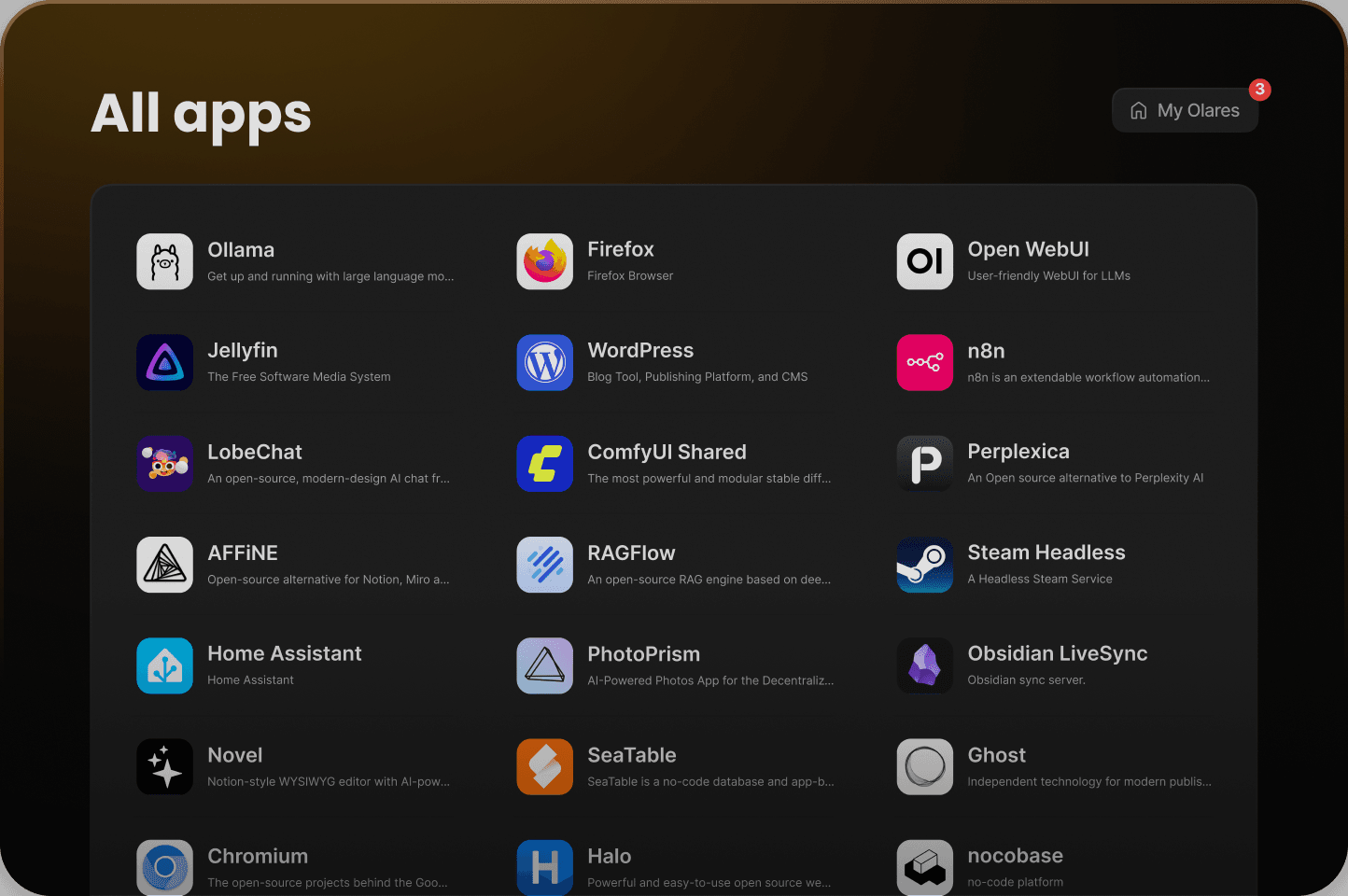 Other applications showcase