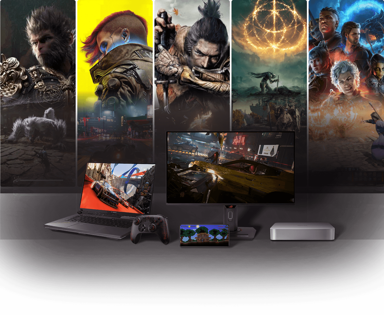Steam games streamed to phone, tablet and laptop