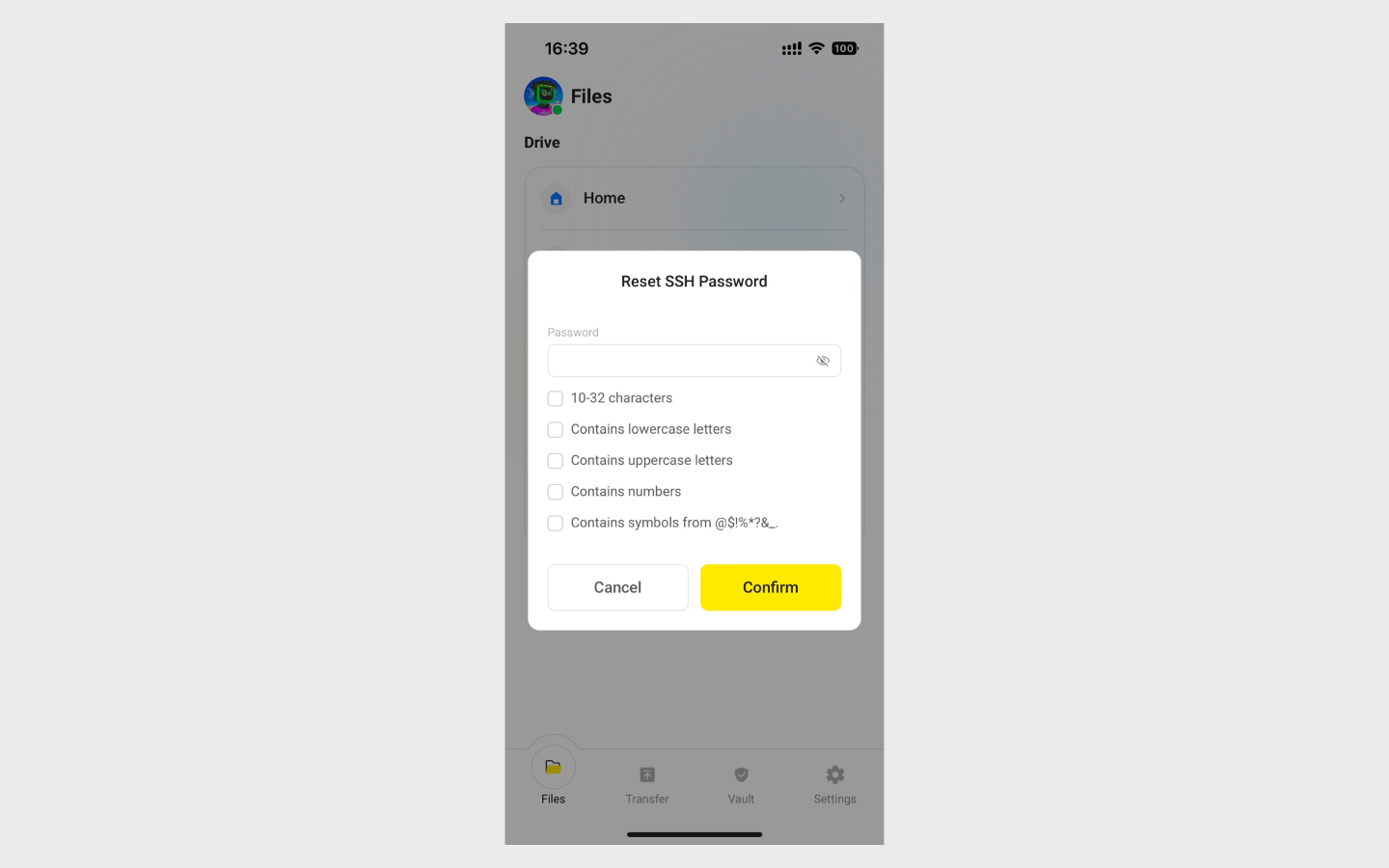 Reset SSH Password