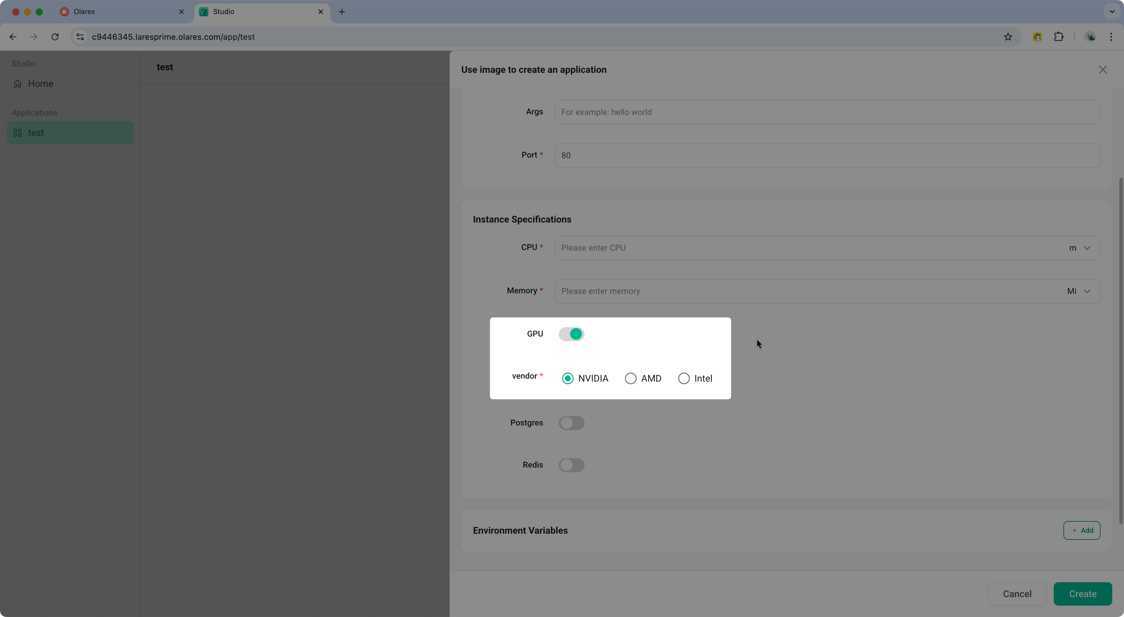 Enable GPU