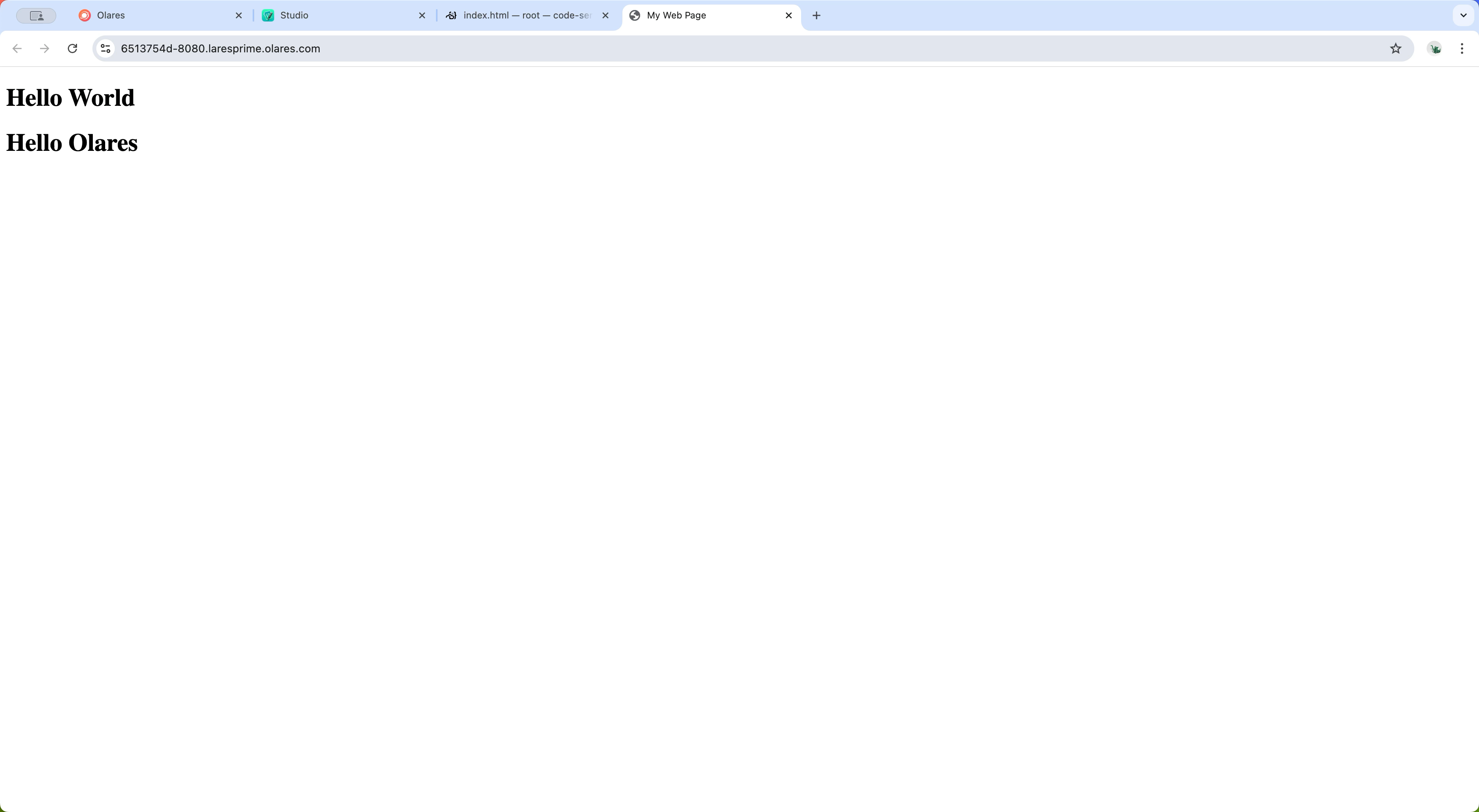 View web page