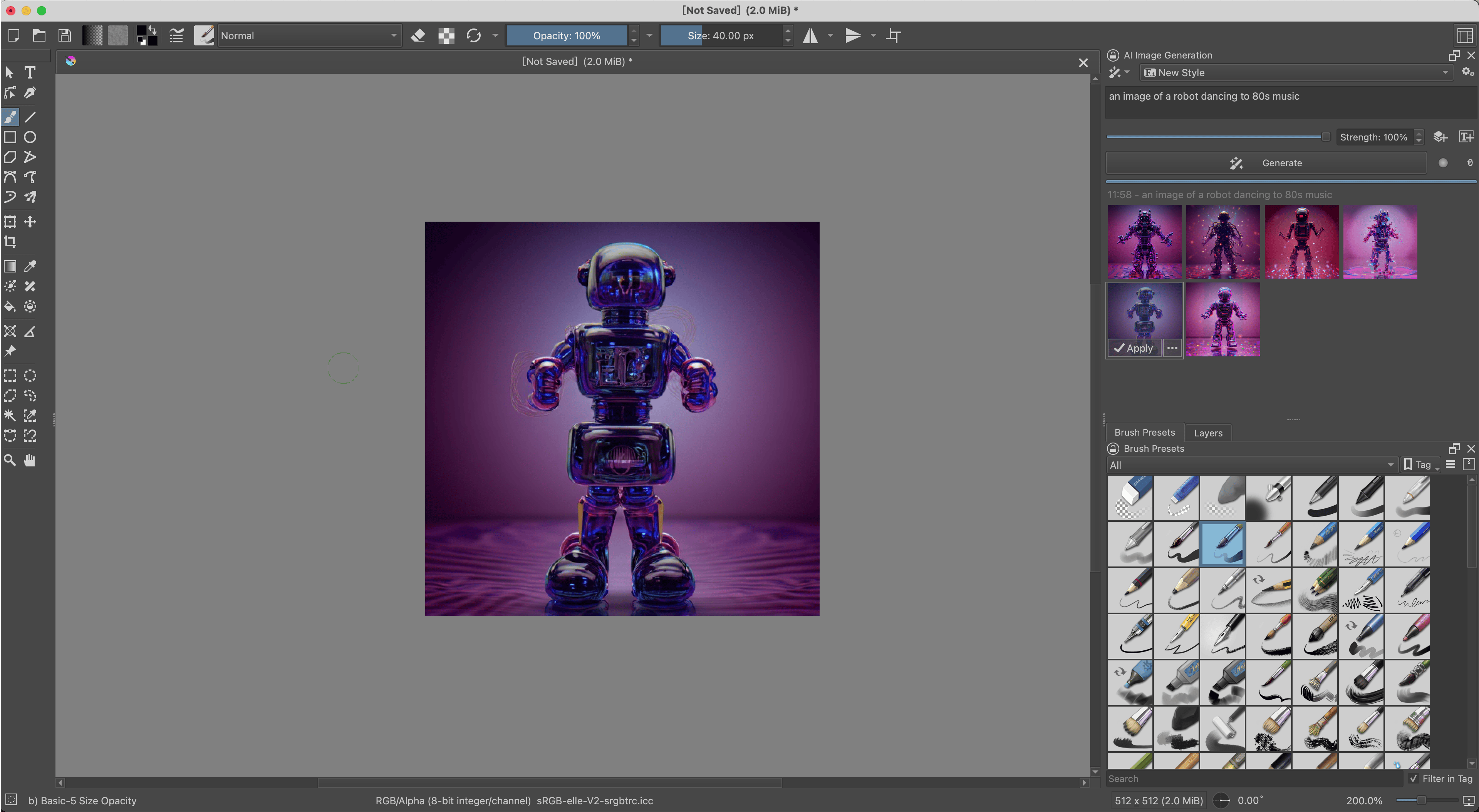 Generate AI art