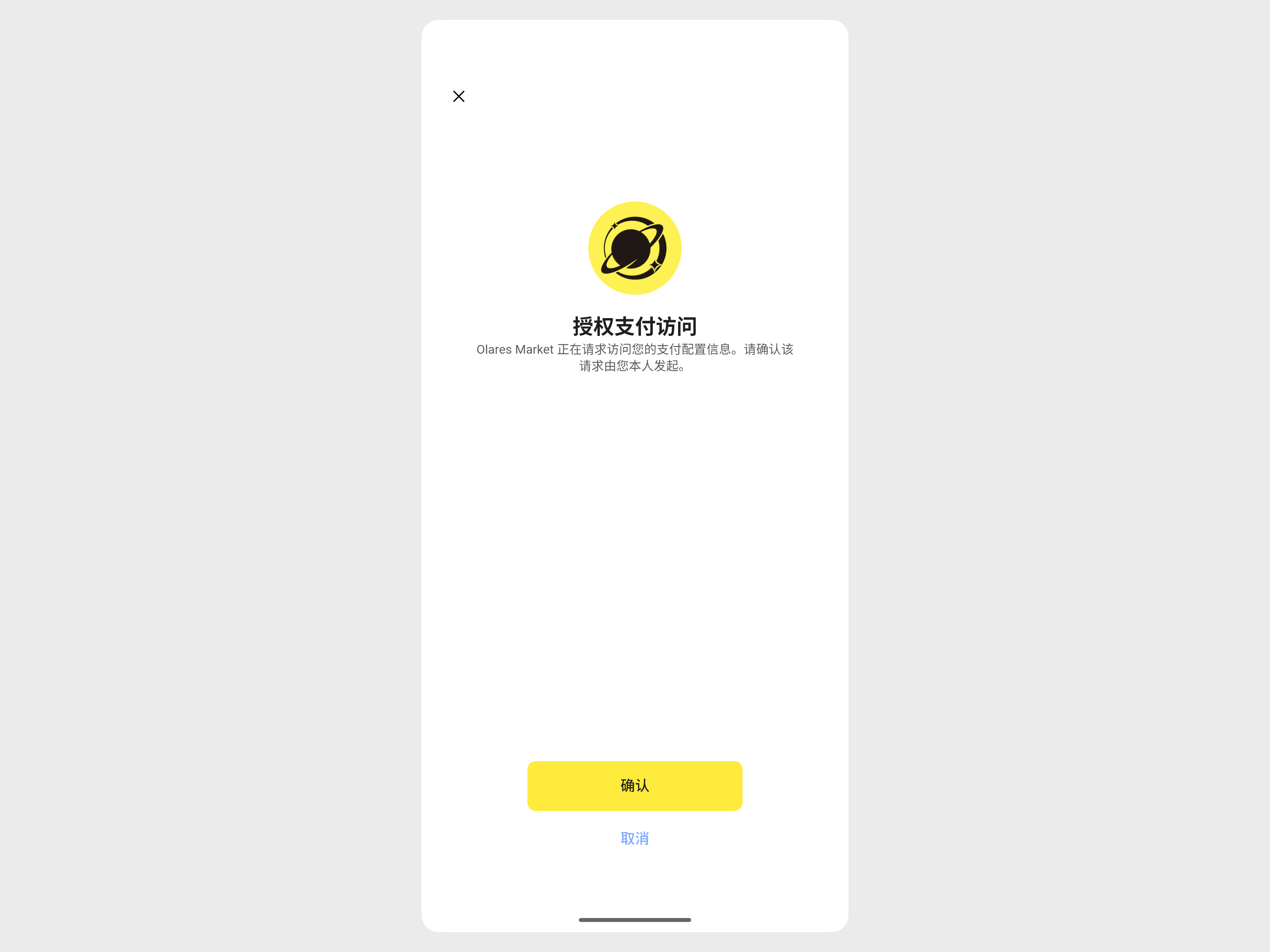 授权支付访问