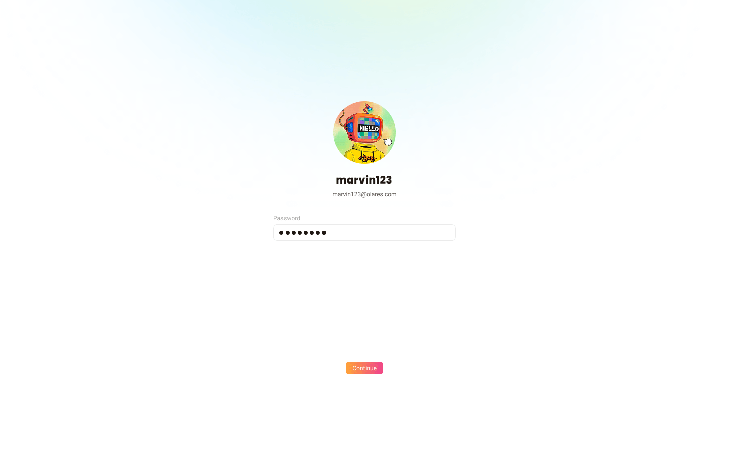 Enter password