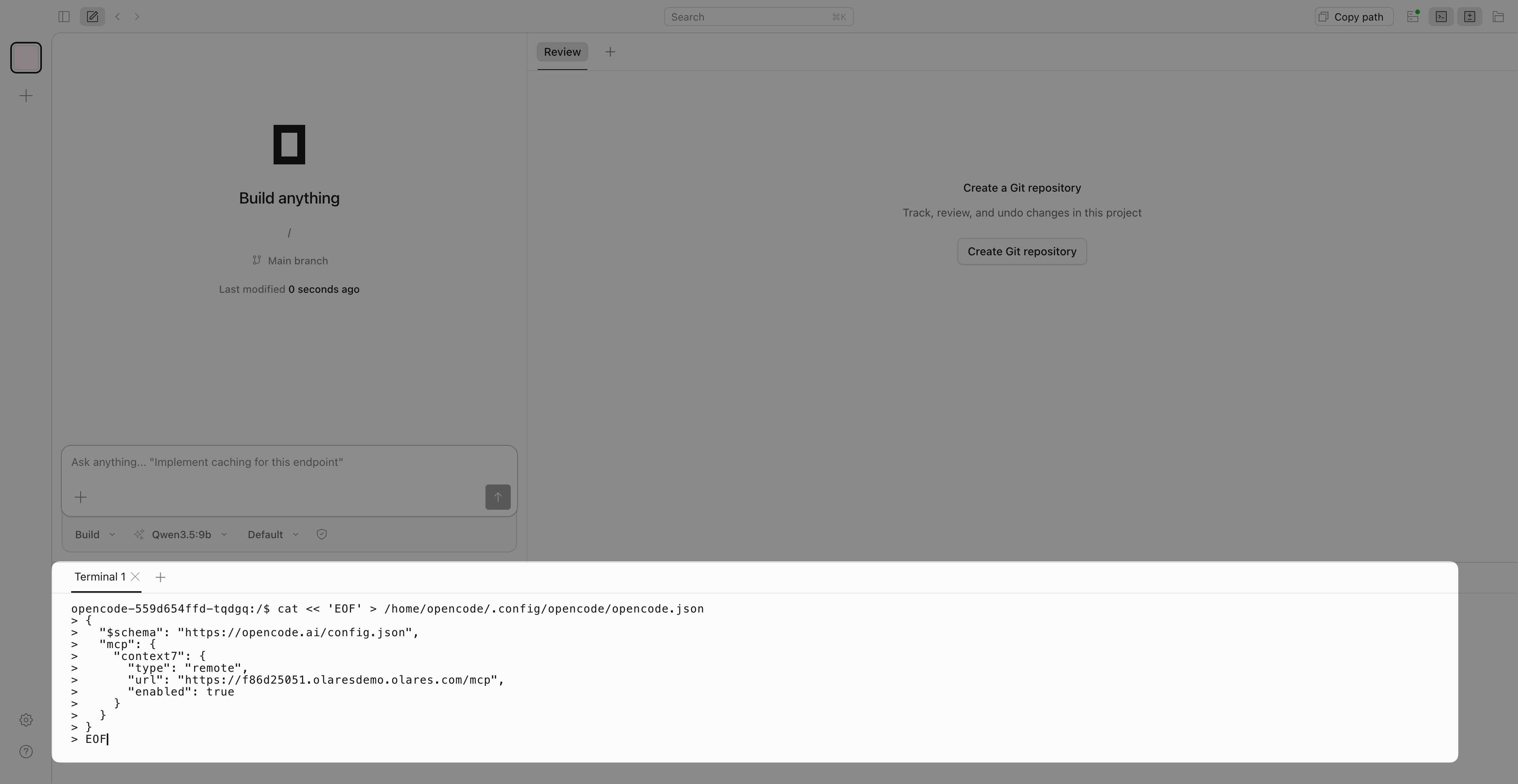 OpenCode config