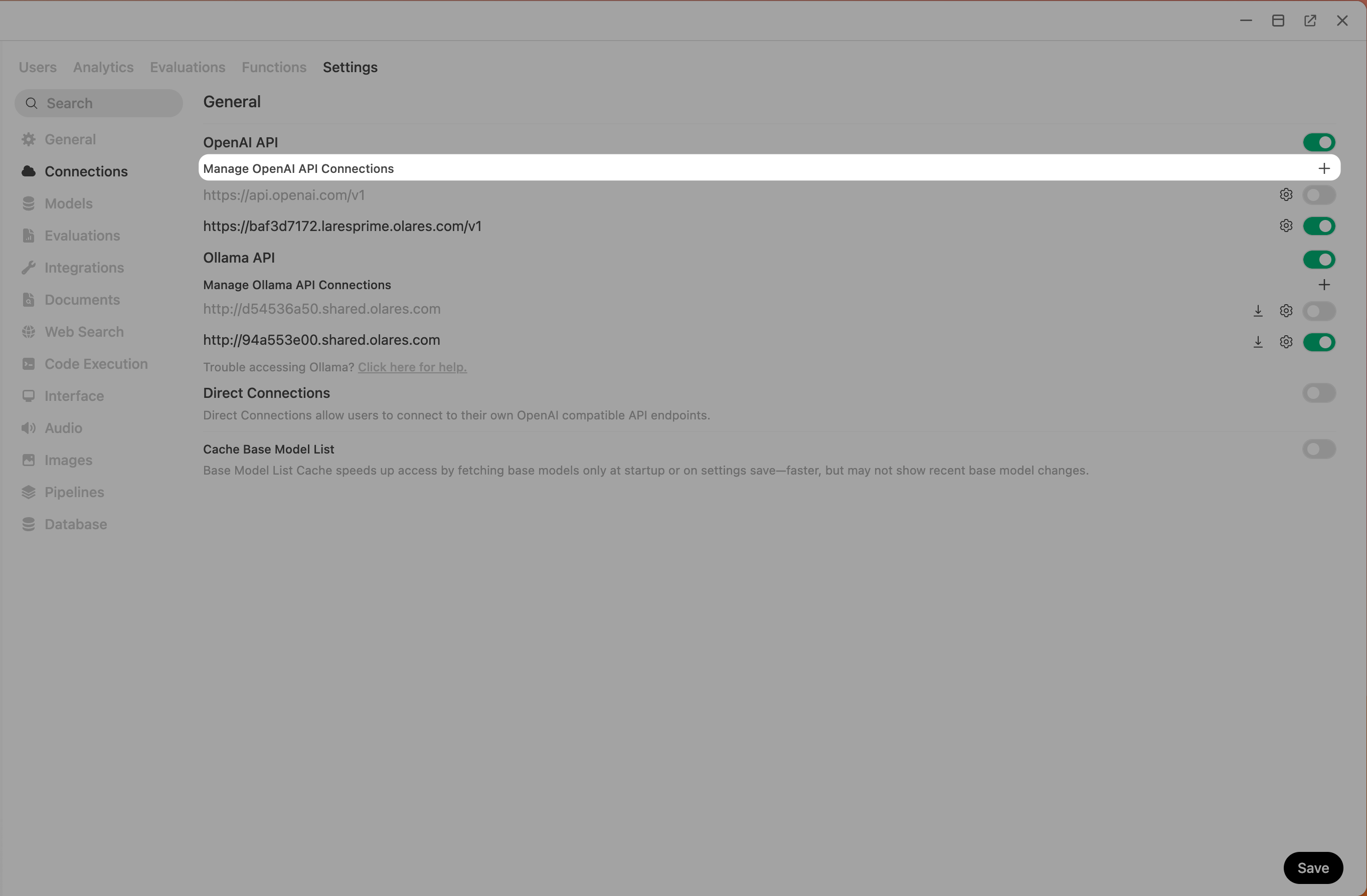 Hermes Agent config in Open WebUI