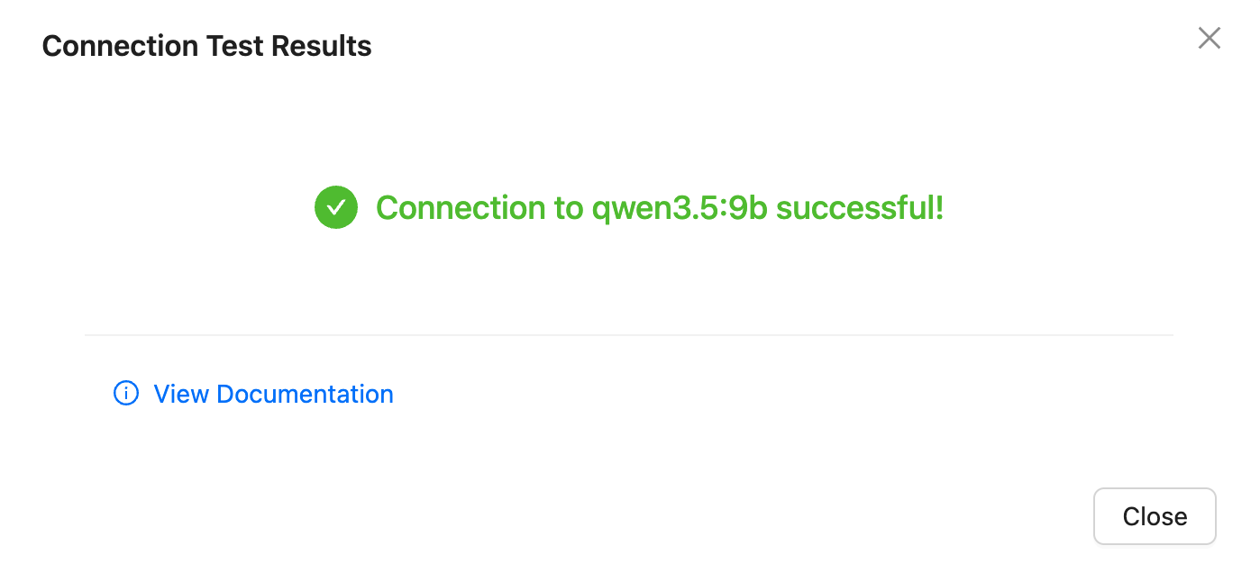 Test connection