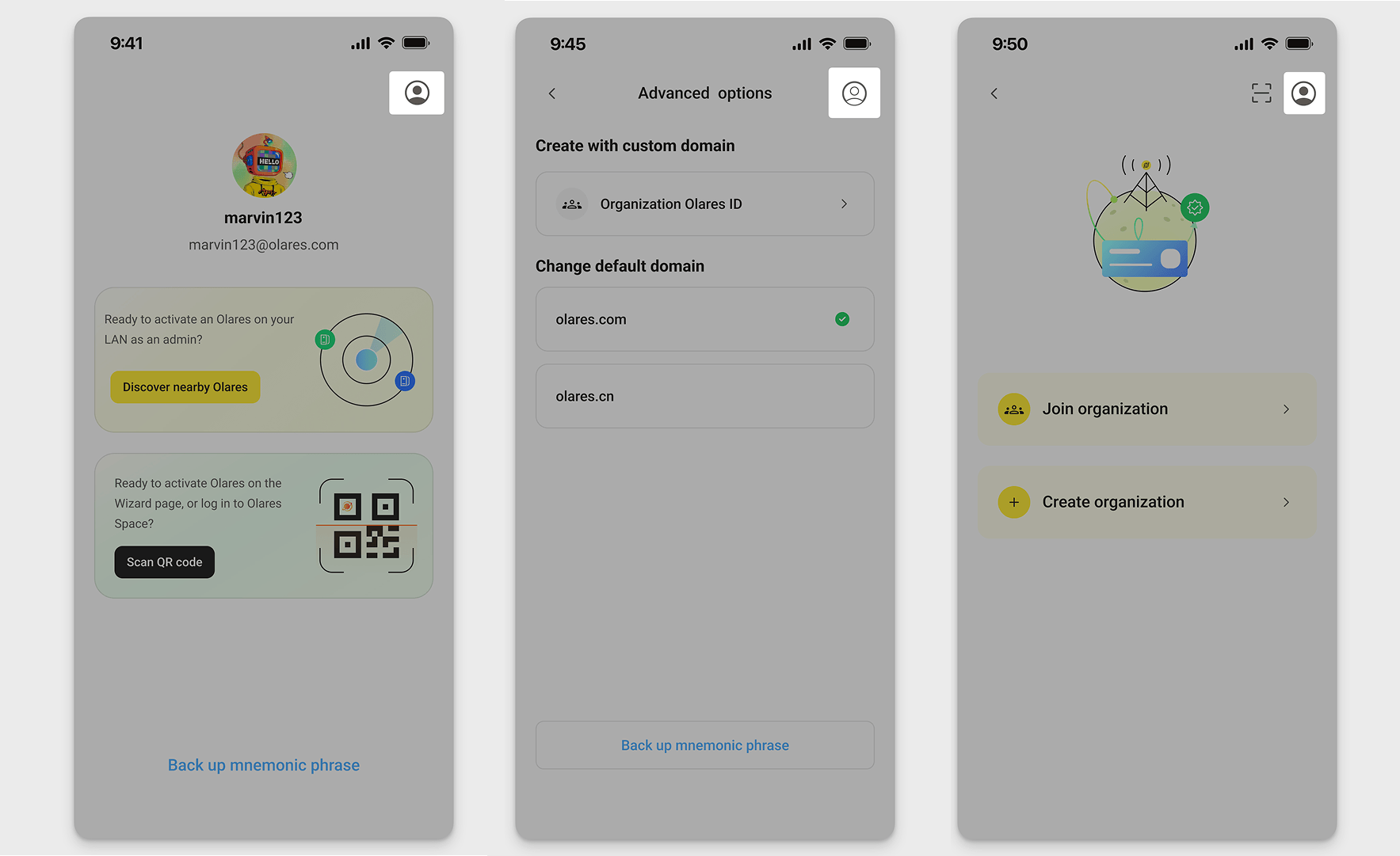 Open Switch account during account creation
