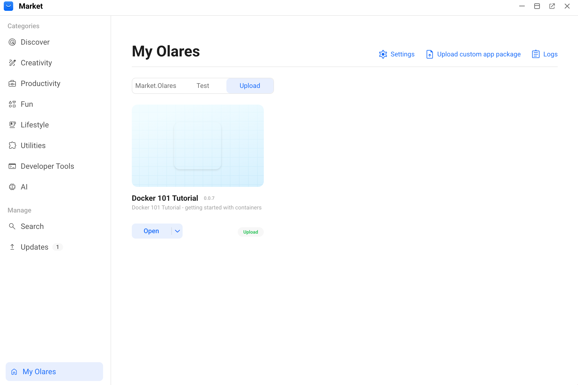 App deployed to My Olares