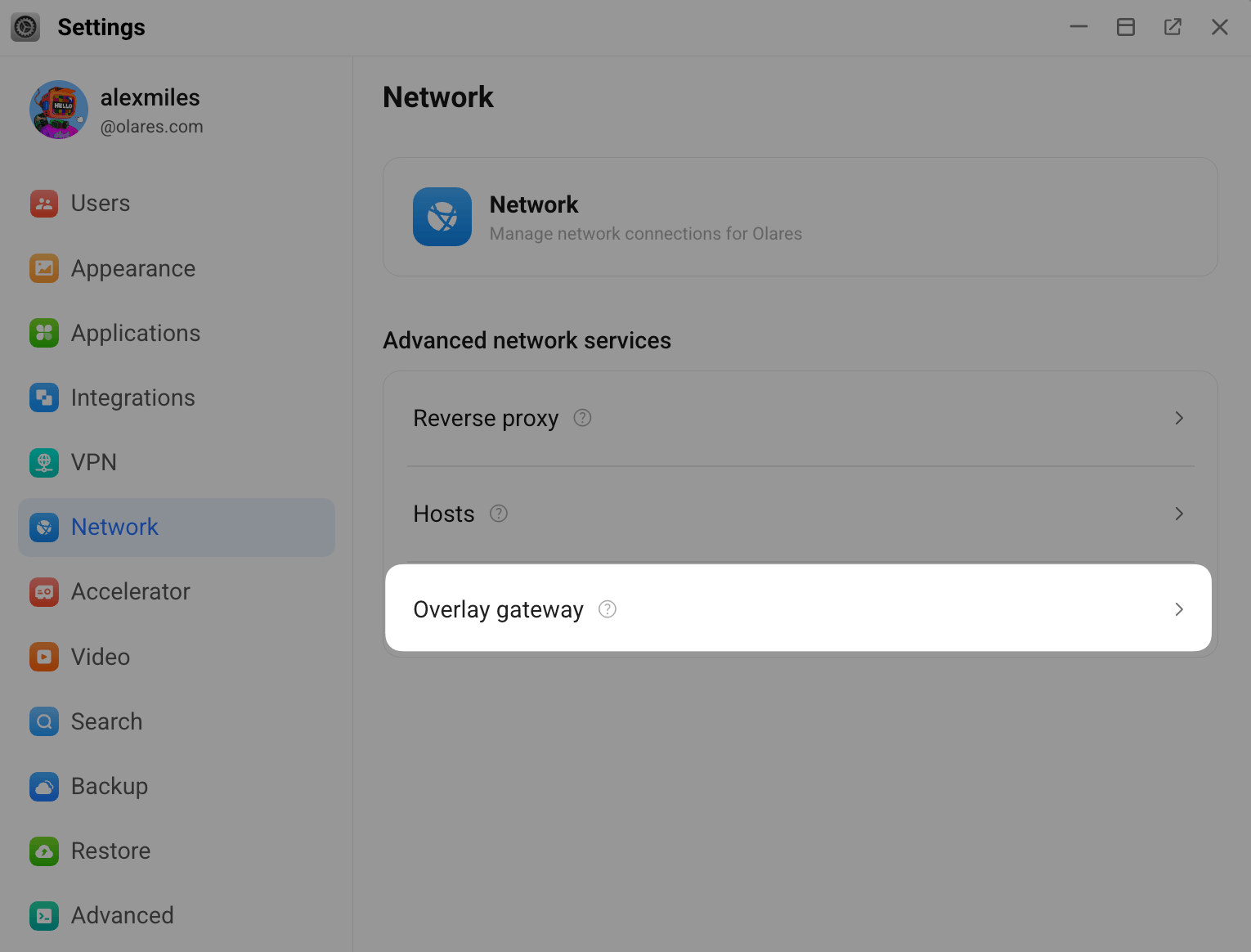 Overlay gateway