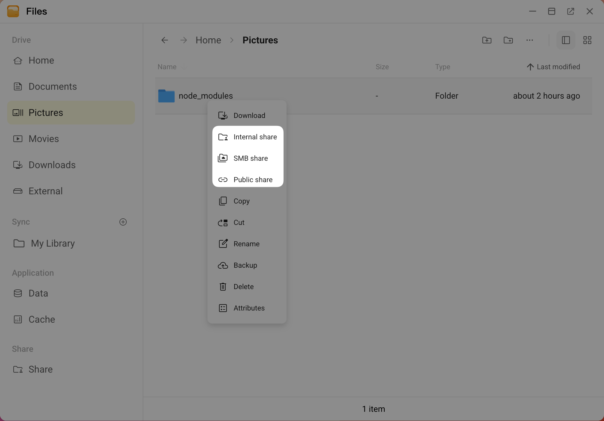 Share file type
