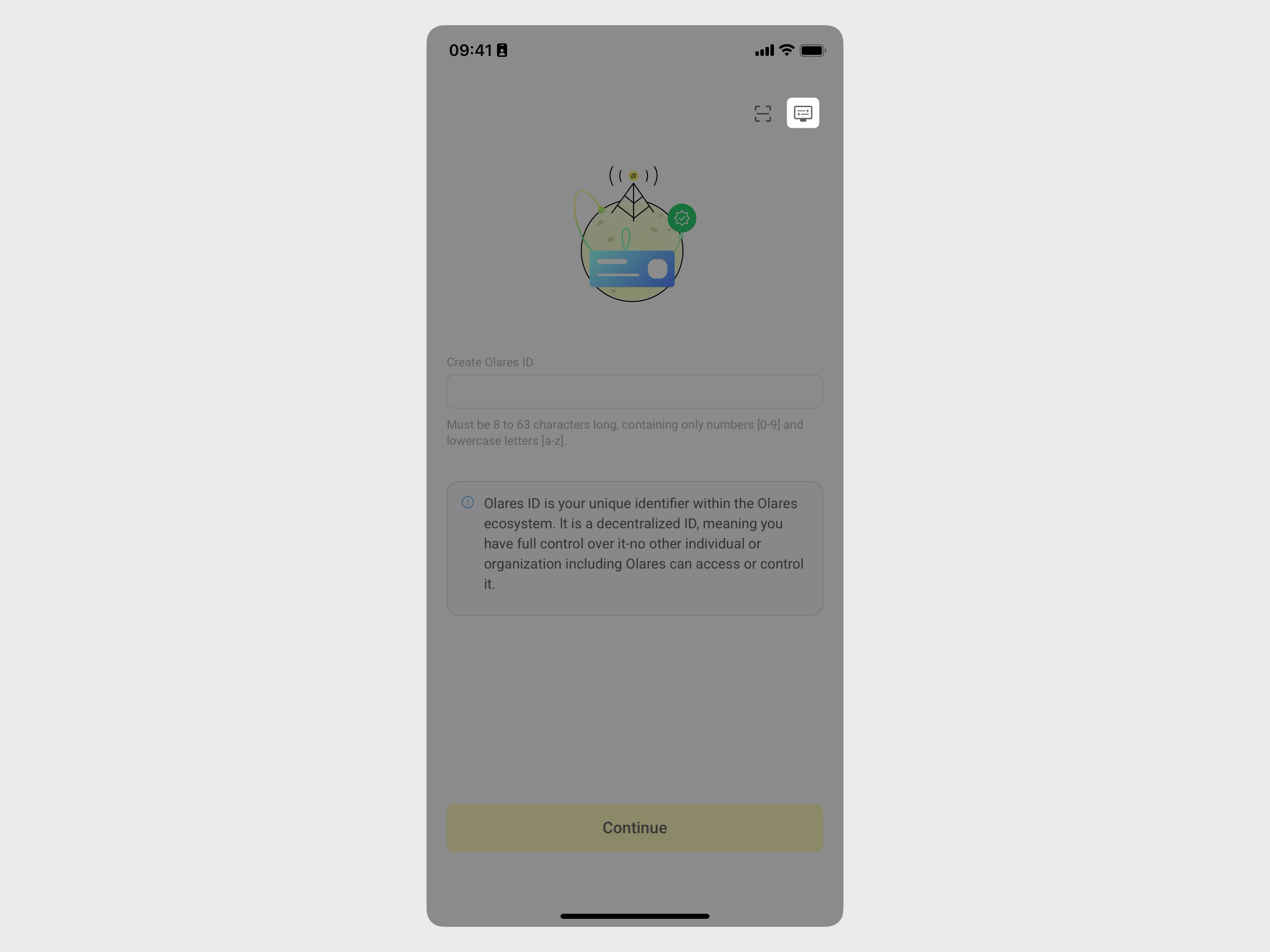 Advanced account creation option in LarePass