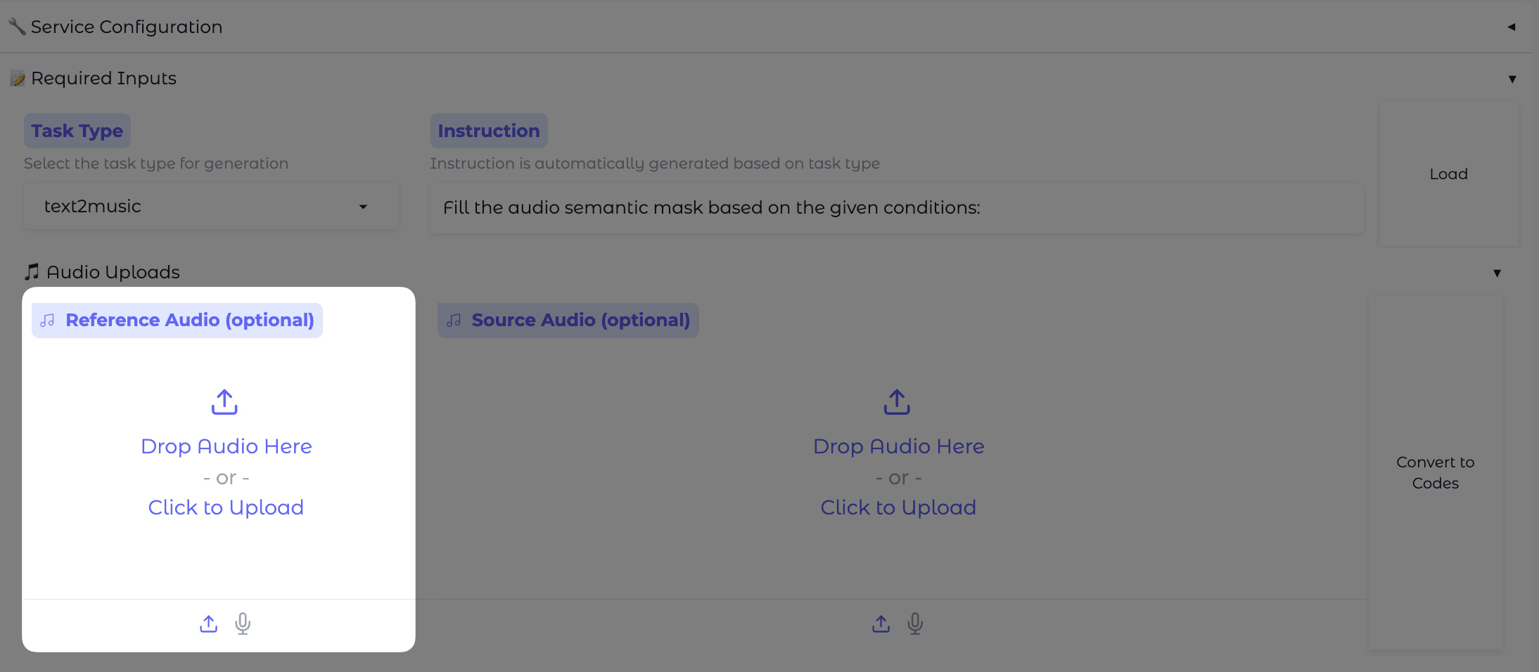 Reference audio