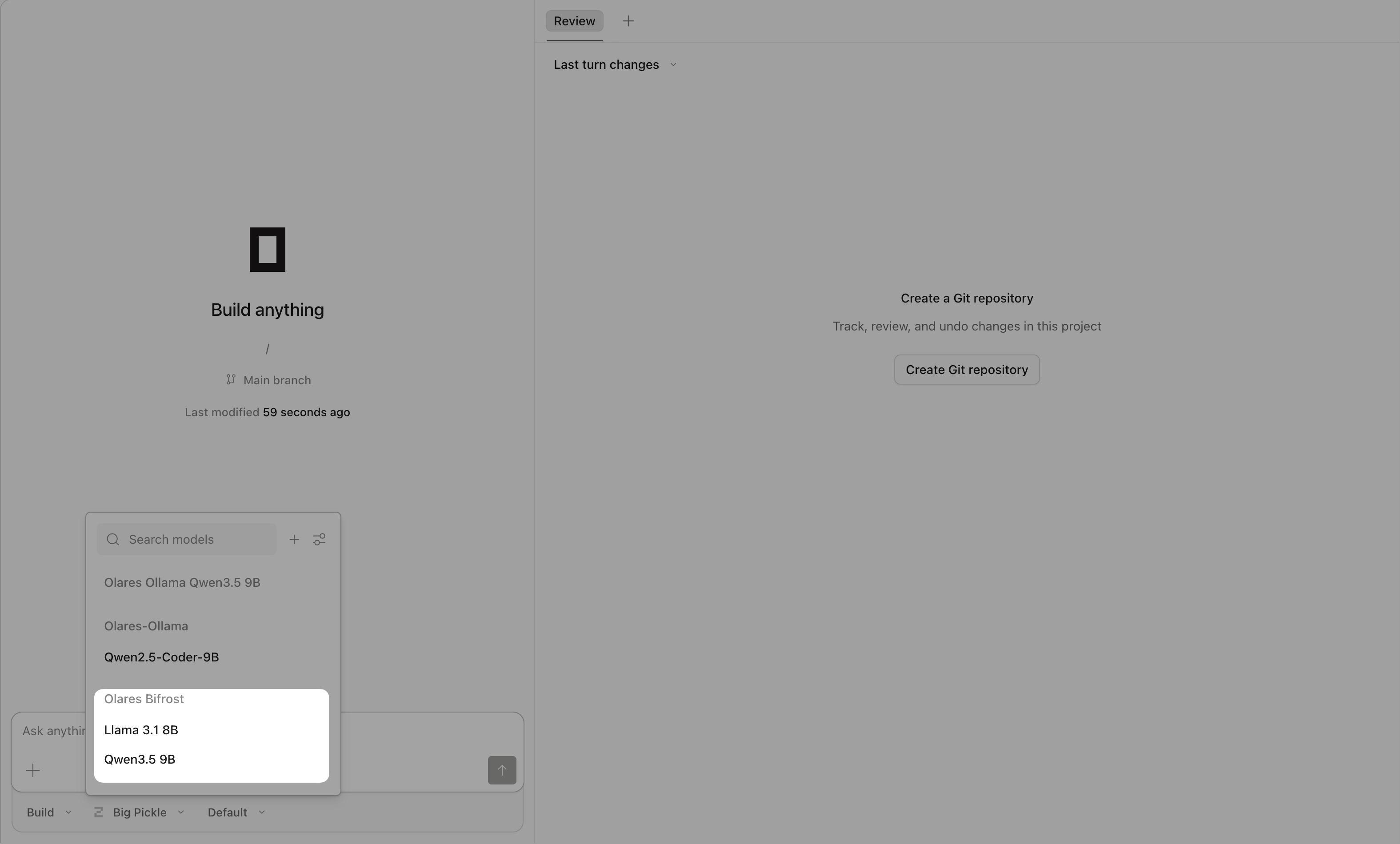Chat in OpenCode