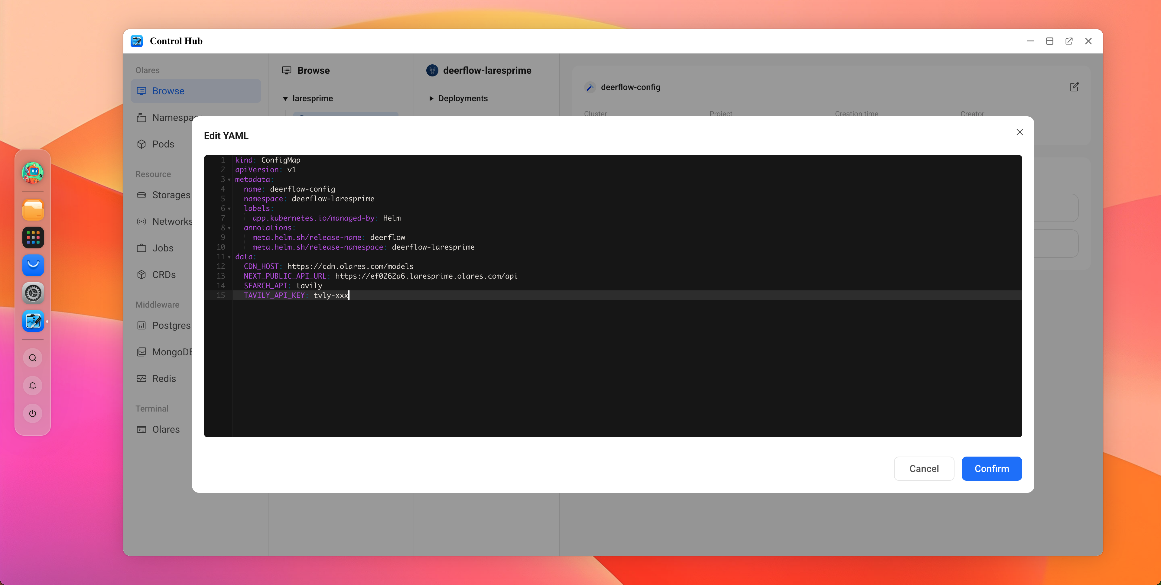 Configure Tavily