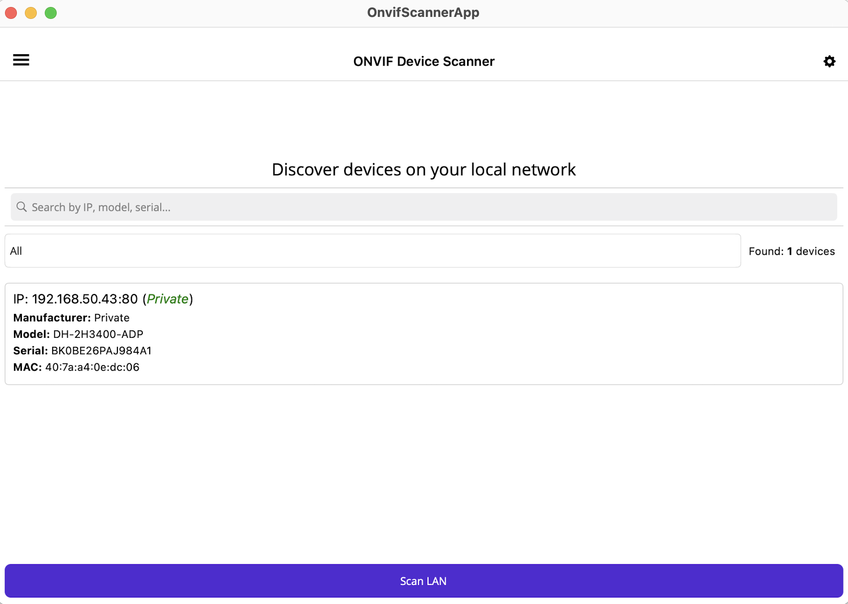 Discover device