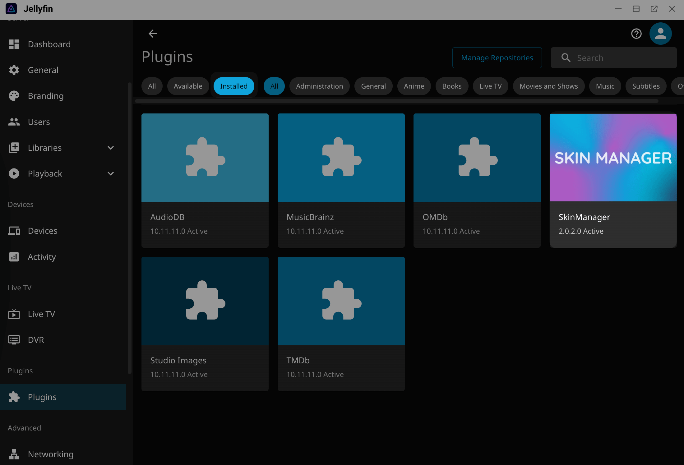 Plugin status