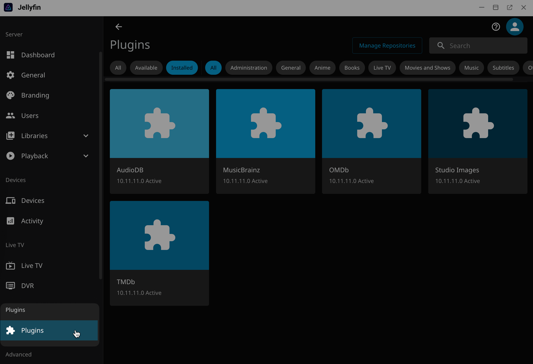 Jellyfin plugins