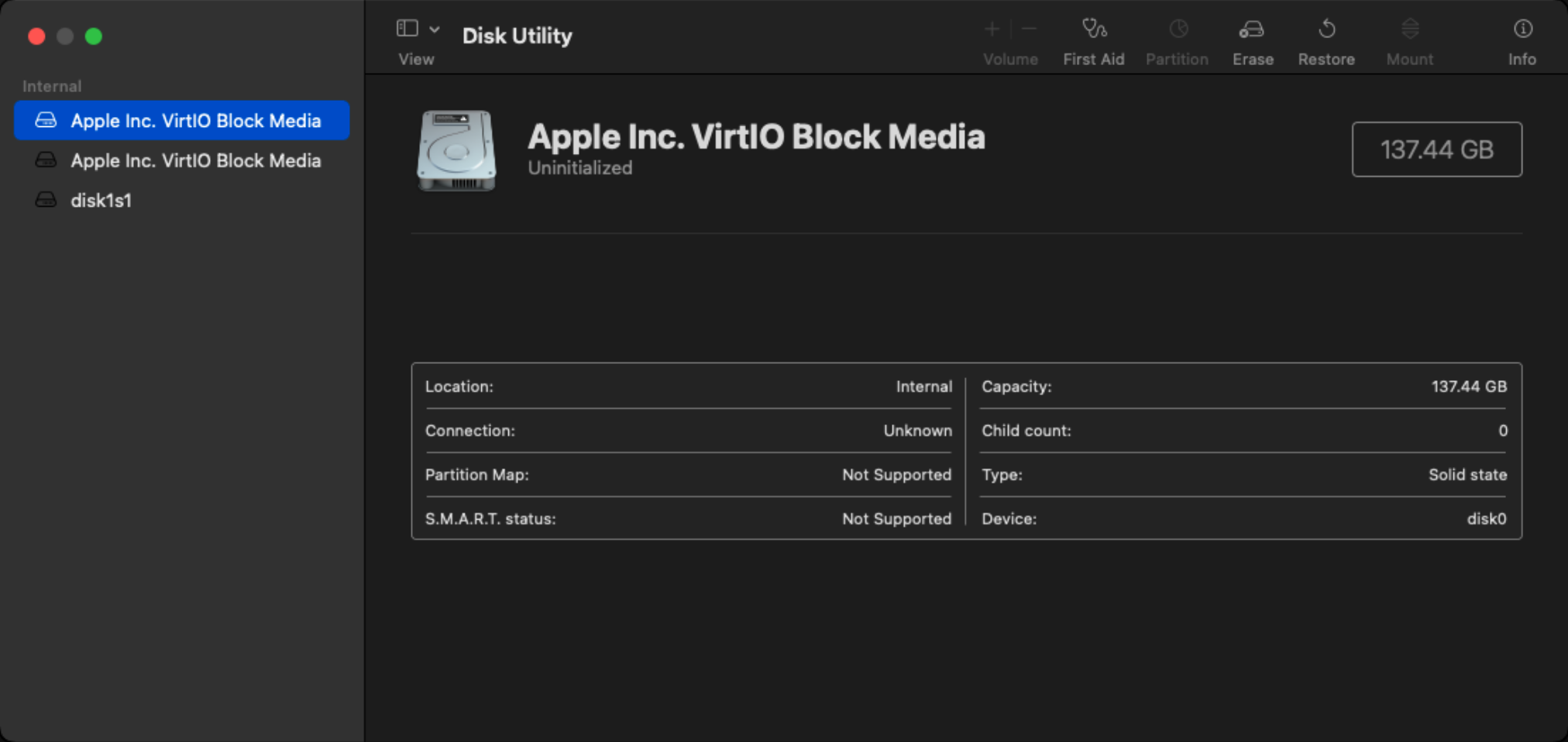 Select Disk Utility