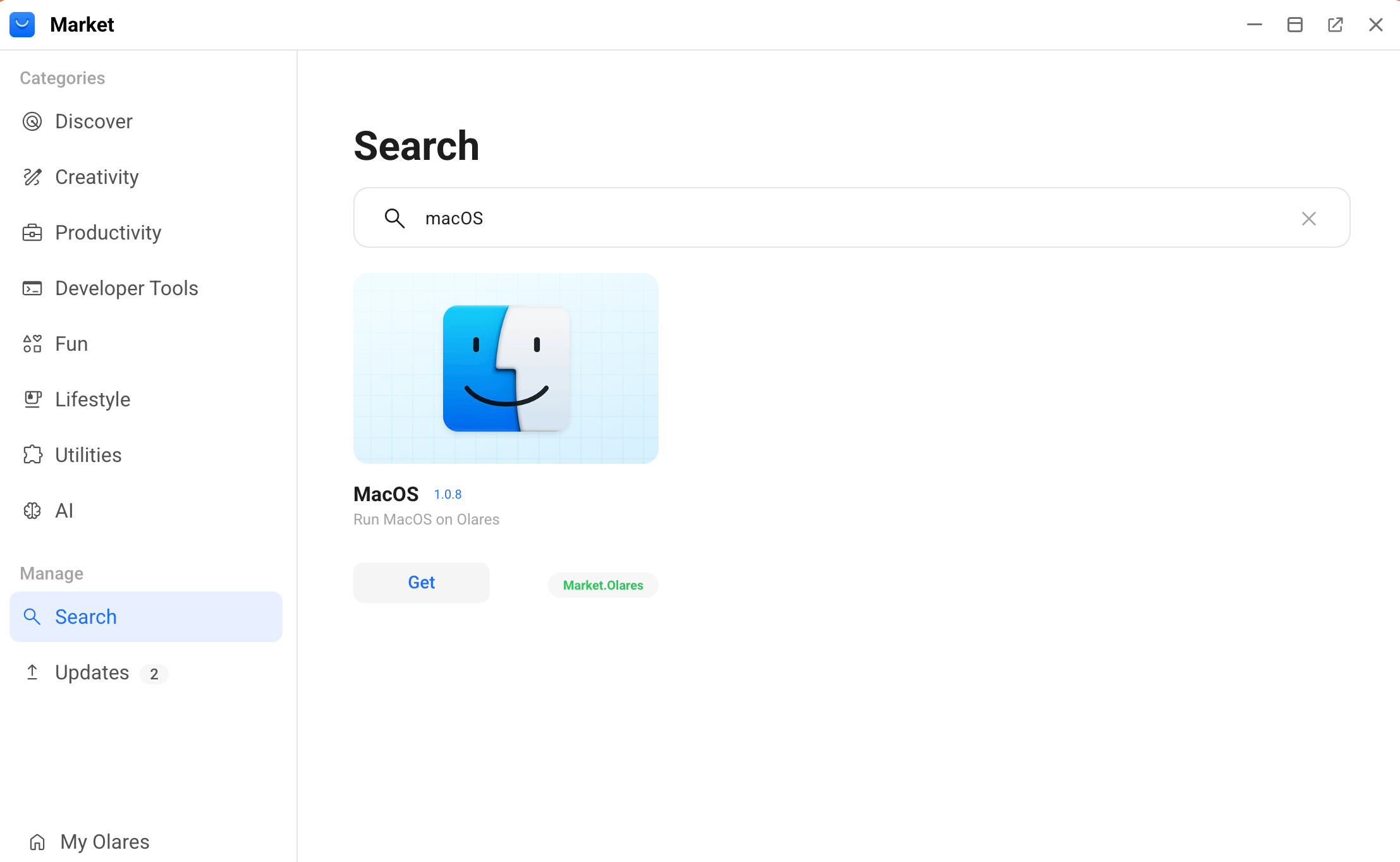macOS app in Market