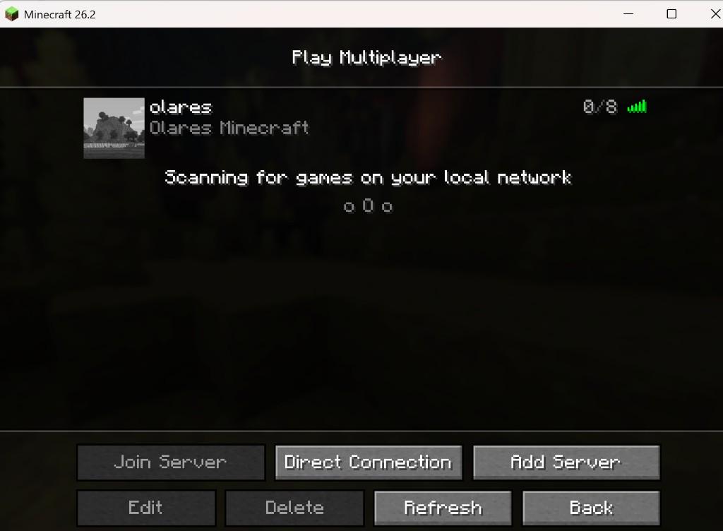 Minecraft join server