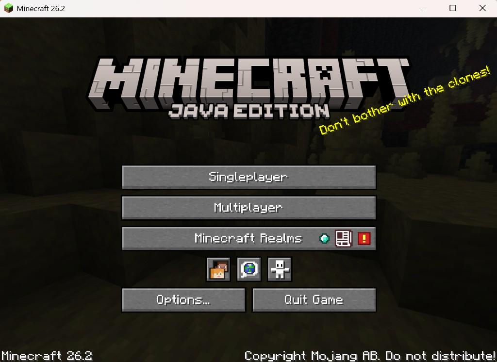 Minecraft multiplayer menu