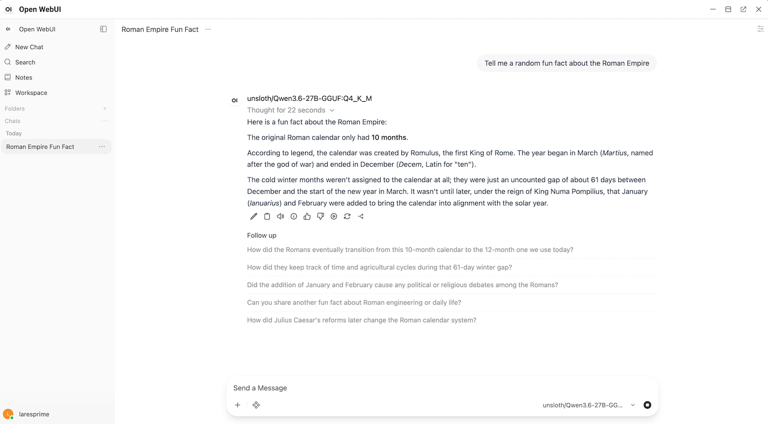 Chat with LLM