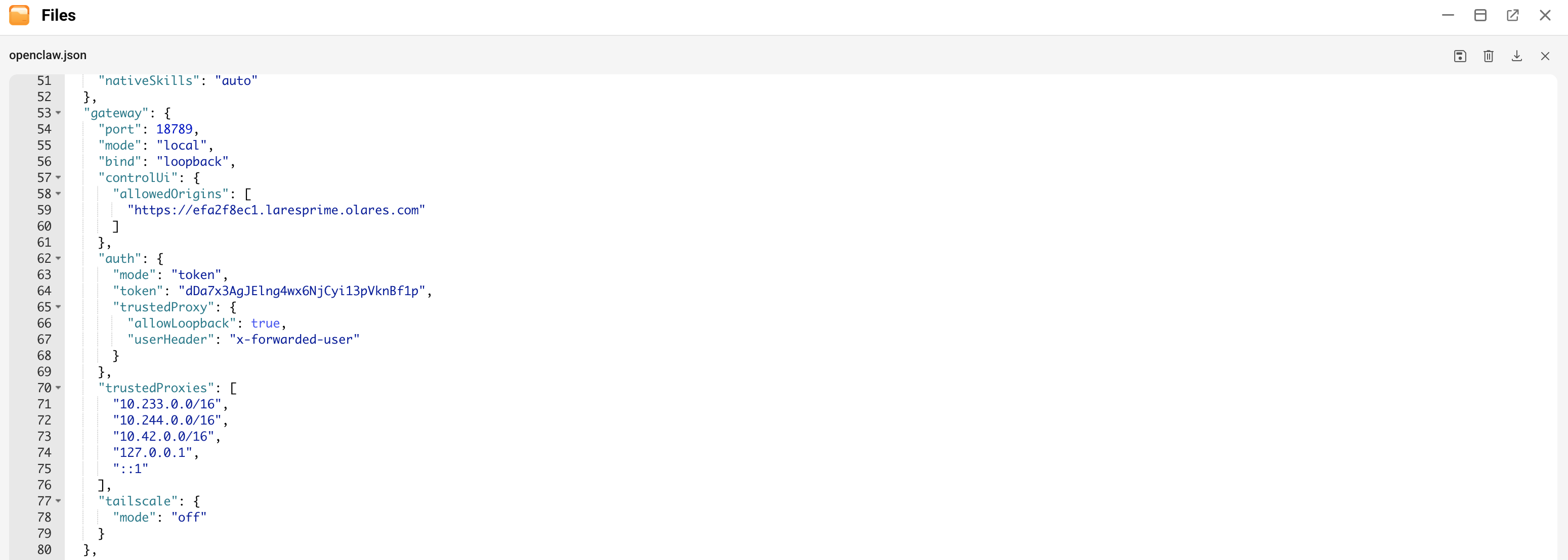 Add OpenClaw settings