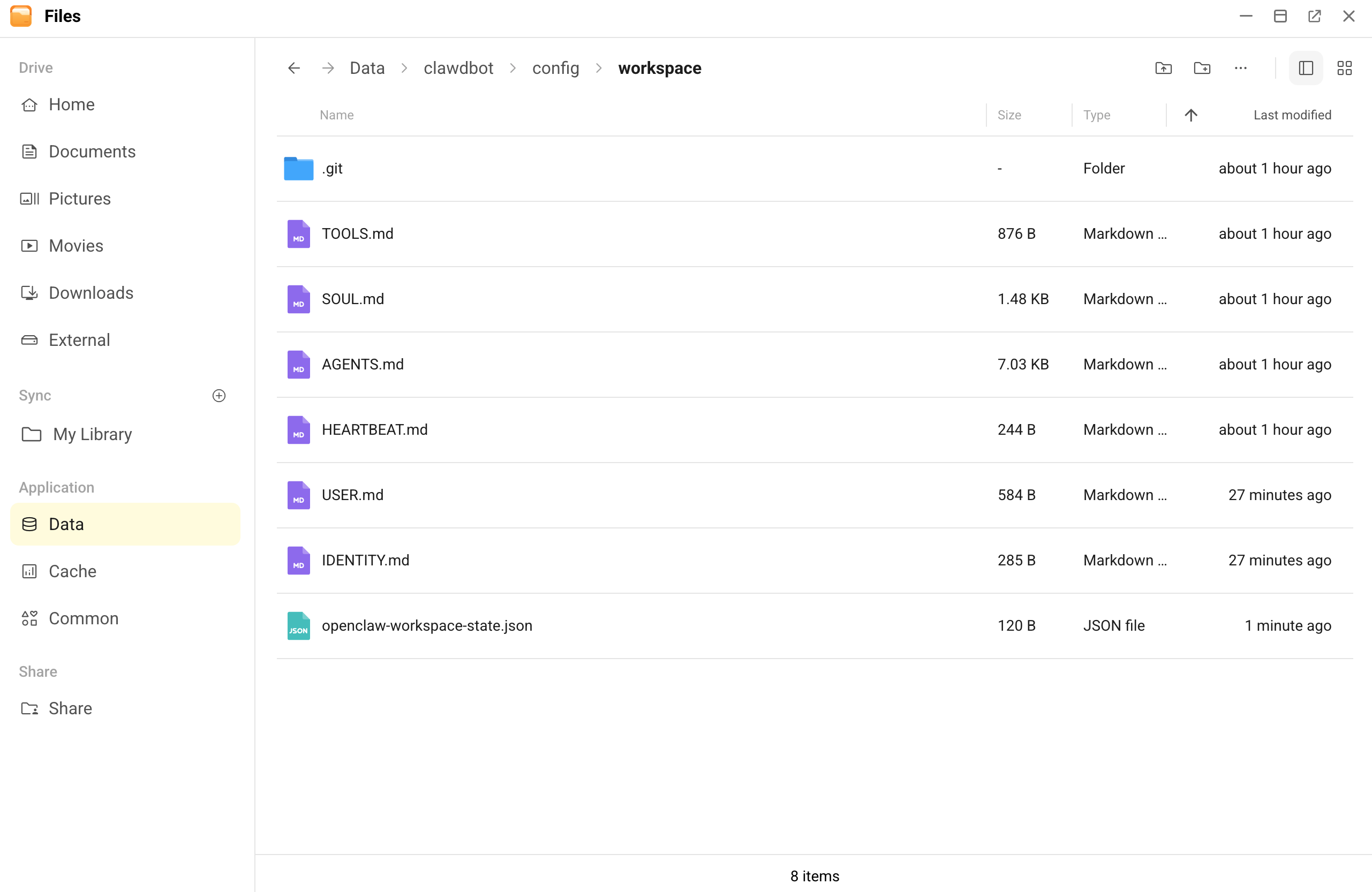 Persona files generated by OpenClaw
