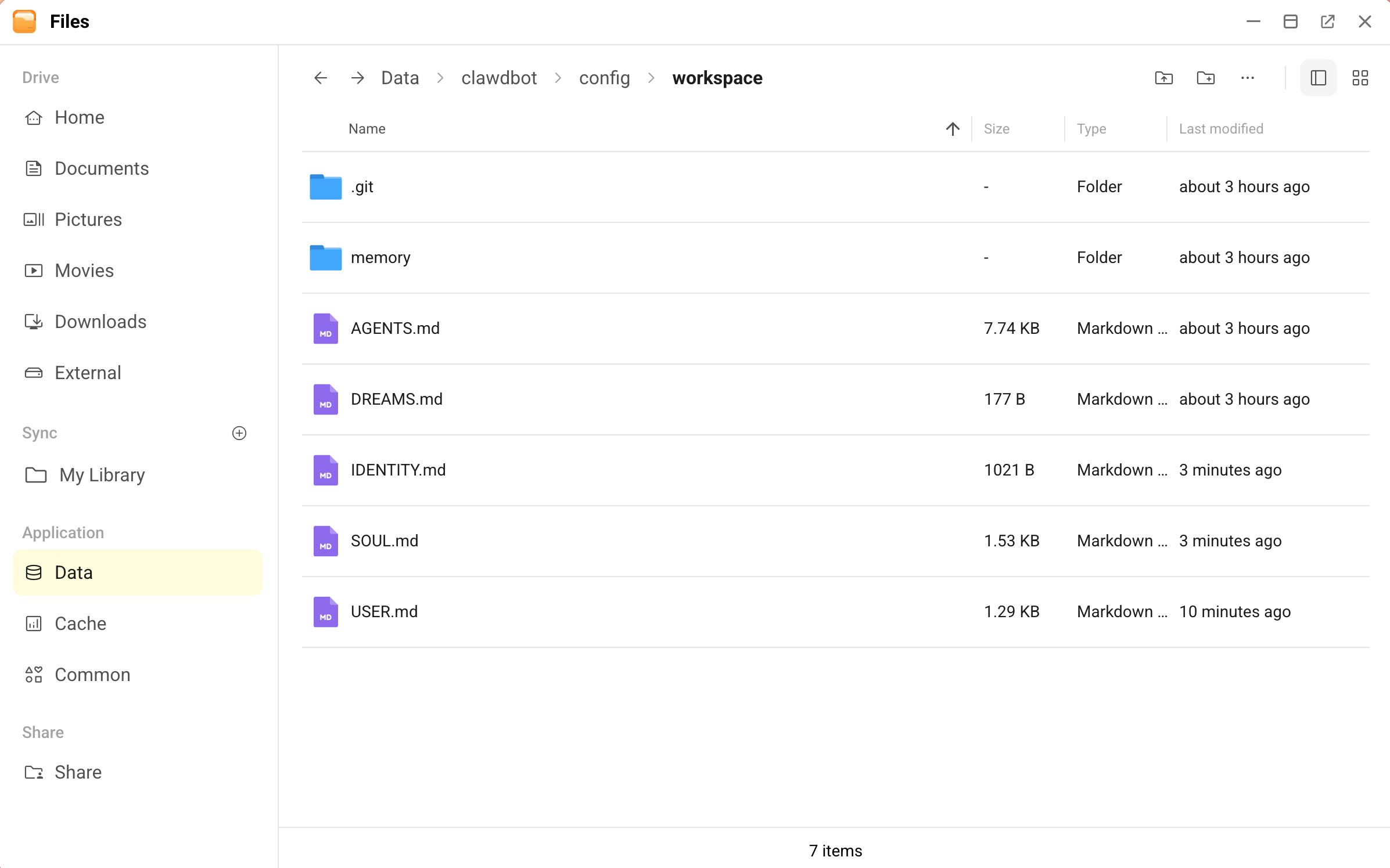 Persona files generated by OpenClaw