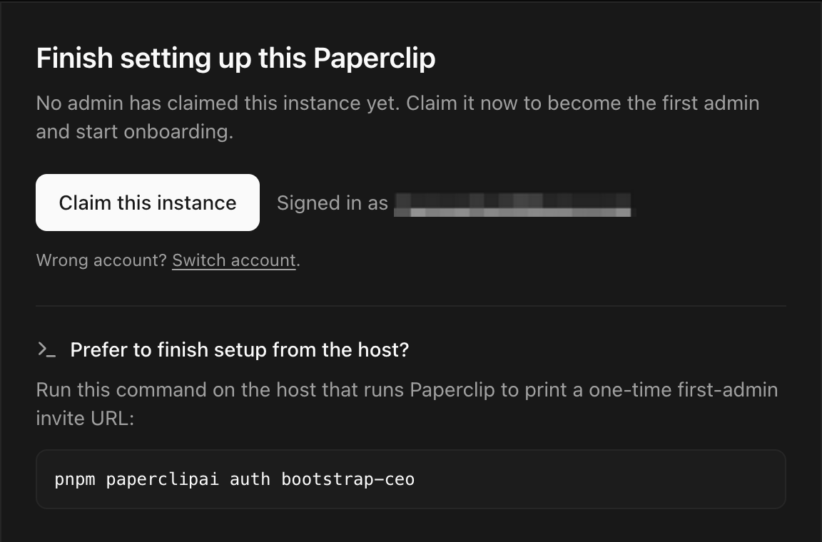 Claim this instance