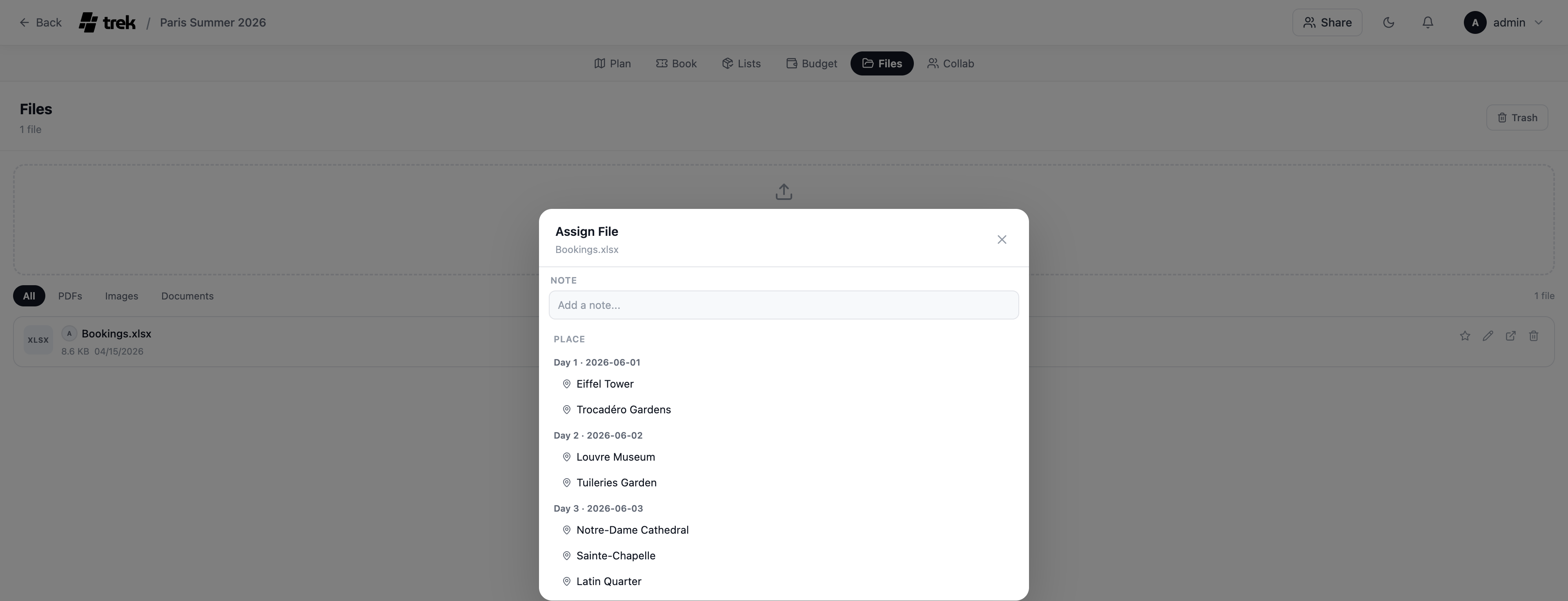 Assign file