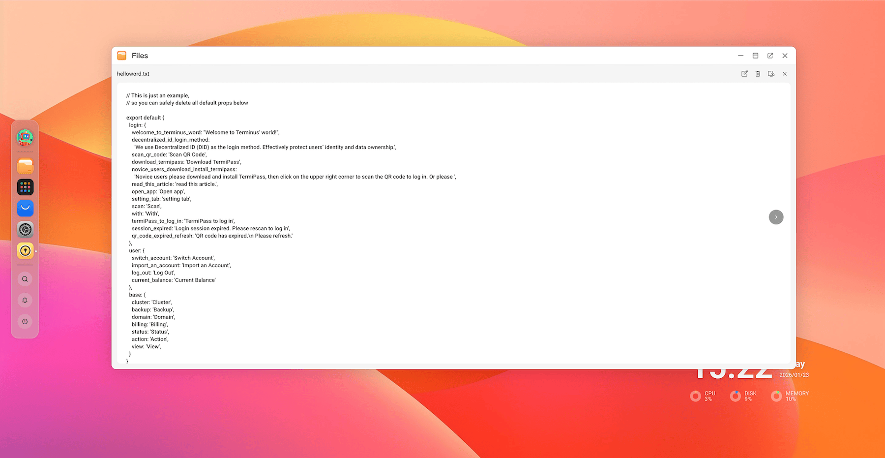 Preview a text file