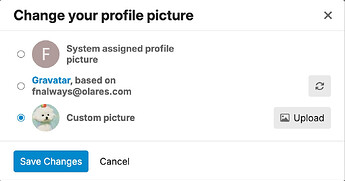 Update profile picture on Olares Forum