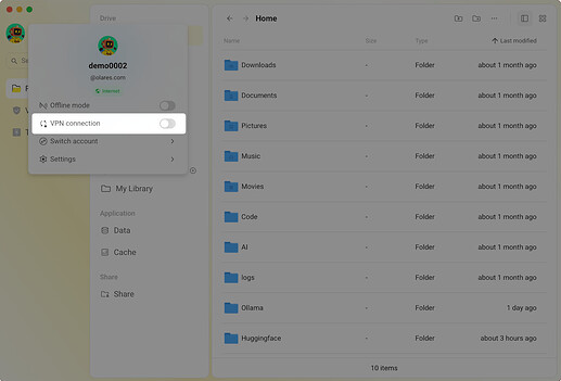 Enable LarePass VPN on desktop