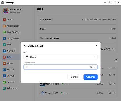 Reduce VRAM allocation